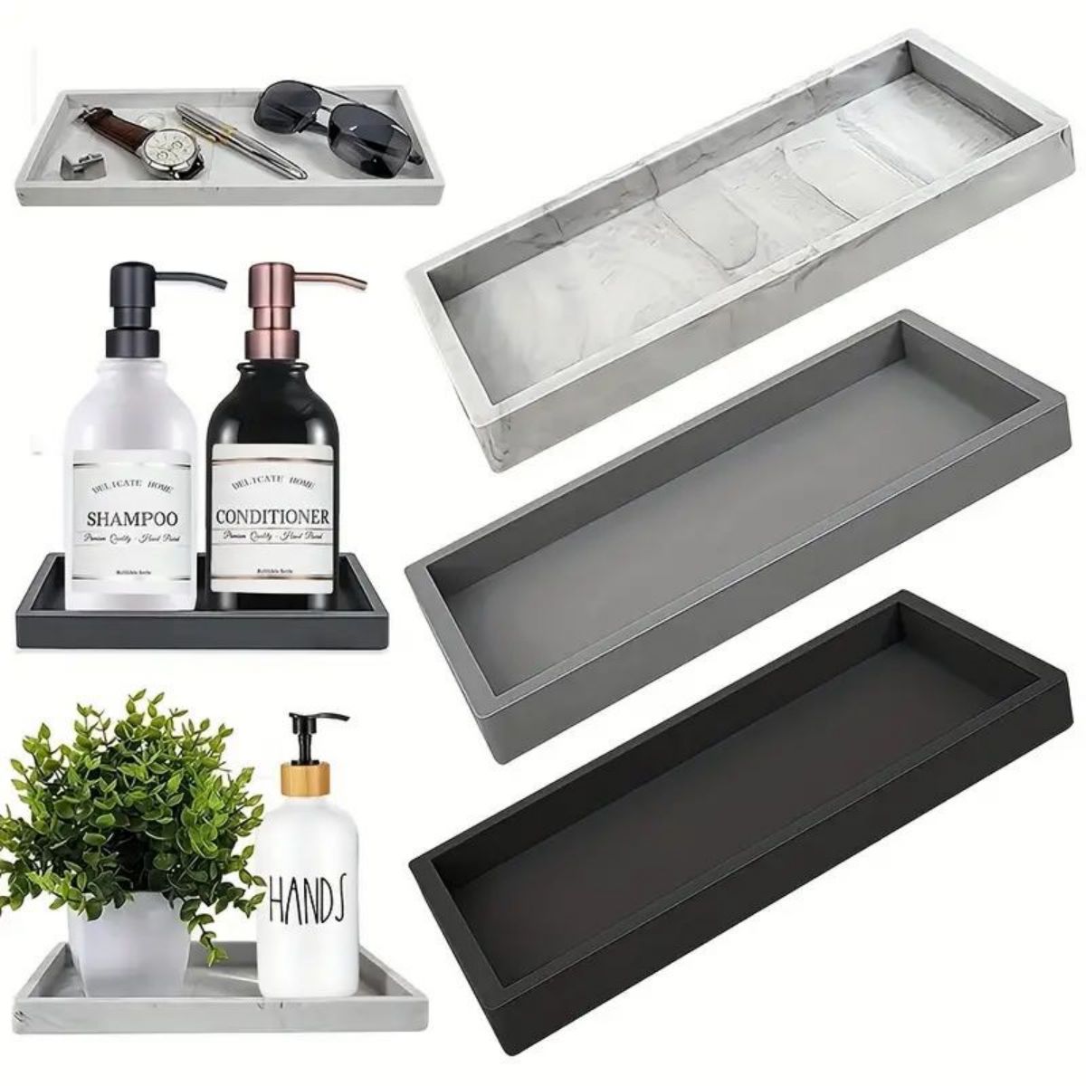 Tech Accessories For Office Desk - Multifunctionele siliconen bureau-lade, opbergbak voor badkamer/kantoor