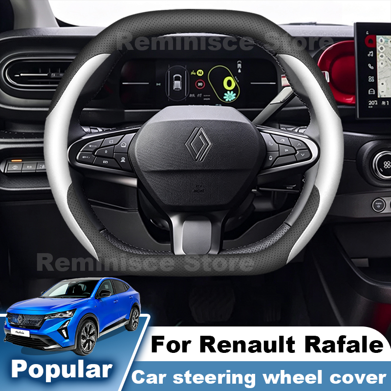 Tech Accessories Hub - Nappa Lederen Auto Stuurhoes Voor Renault