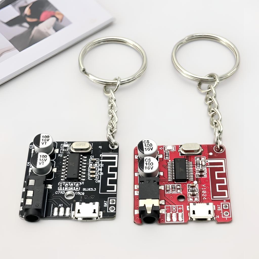 Tech Keychain Accessories - Cyberpunk stijl printplaat sleutelhanger retro tech