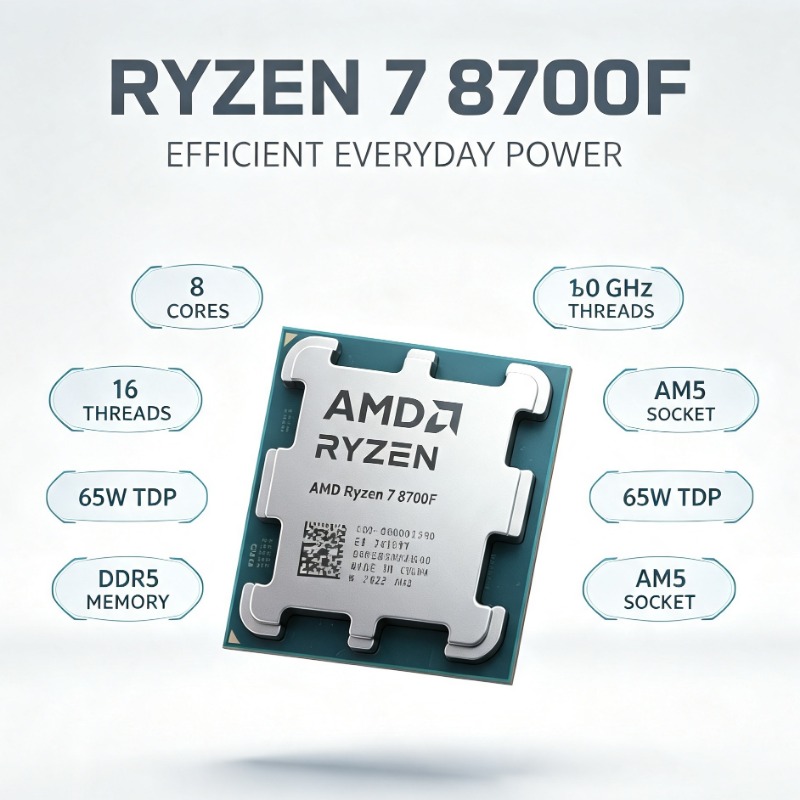 Amd Cpu Ryzen 7 - Ryzen 7 8700F Processor 4NM Productieproces