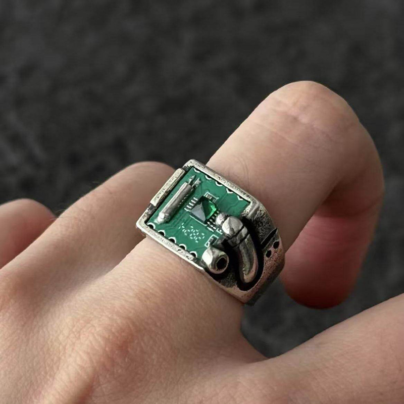 Retro Tech PCB-ring sieradenac - Tech Accessories Industry recensie en prijs