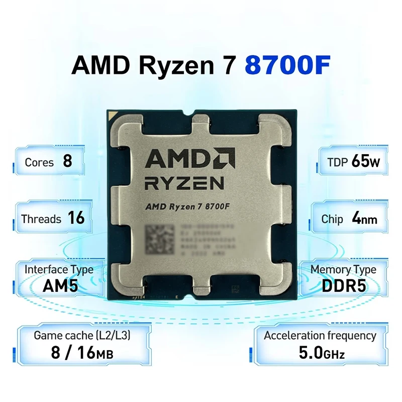 AMD Ryzen 7 8700F 4nm AM5 Gami - Amd Cpu Ryzen 7 recensie en prijs