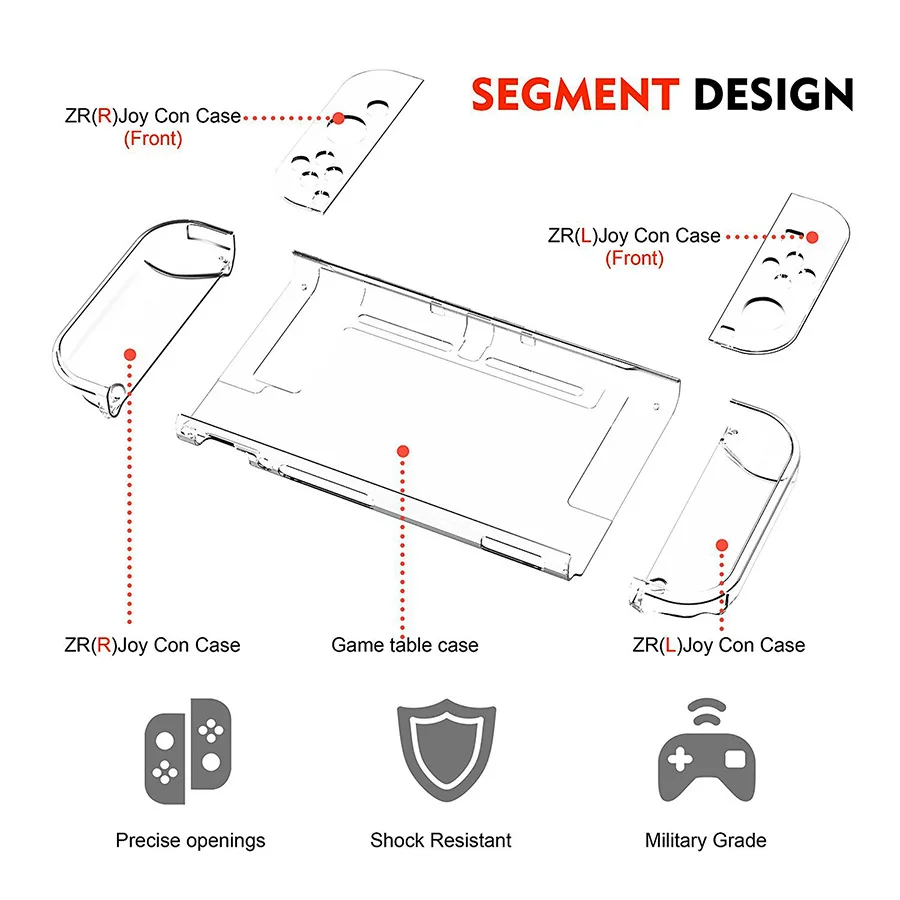 6-in-1 kittassen voor Nintendo - Tech Accessories Hard Case recensie en prijs