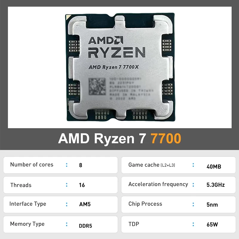 AMD Ryzen 7 7700 8-Core 16-Thr - Amd Cpu Ryzen 7 recensie en prijs
